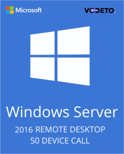 Windows Server 2016 Remote Desktop Services – 50 Device CALs Certificate
