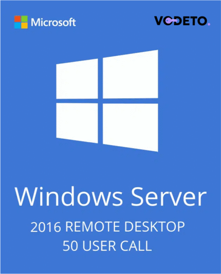 Windows Server 2016 Remote Desktop Services – 50 User CALs Certificate