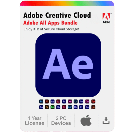Adobe After Effects 2025 – 1 Year Subscription for Mac (2 Devices)