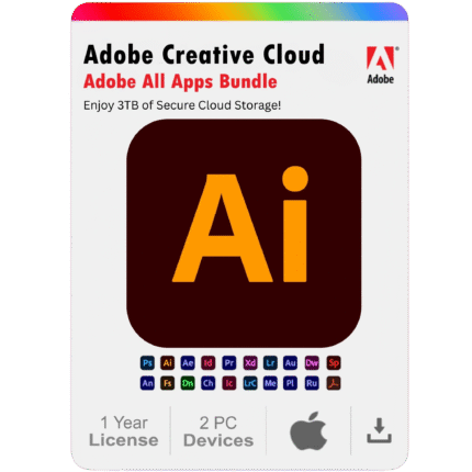 Adobe Illustrator 2025 – 1 Year Subscription for Mac (2 Devices)