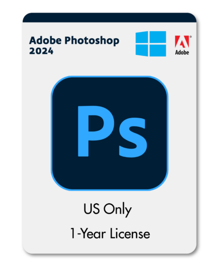Adobe Photoshop 2024 | 1-Year License | Windows